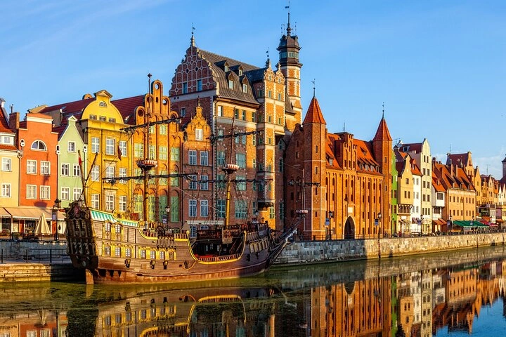 Gdynia waterfront, modernist city centre and Baltic coast in Poland