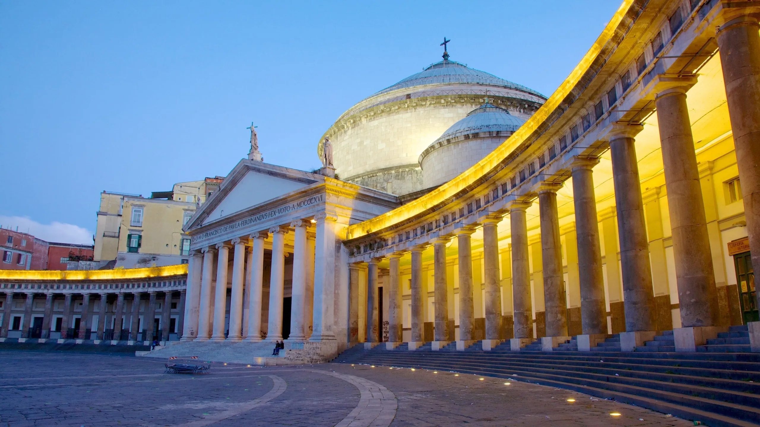 Naples waterfront, Mount Vesuvius and historic city in southern Italy