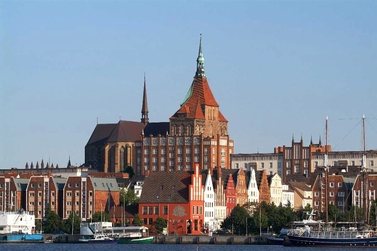 Rostock old town, Warnemünde and Baltic coast in Germany