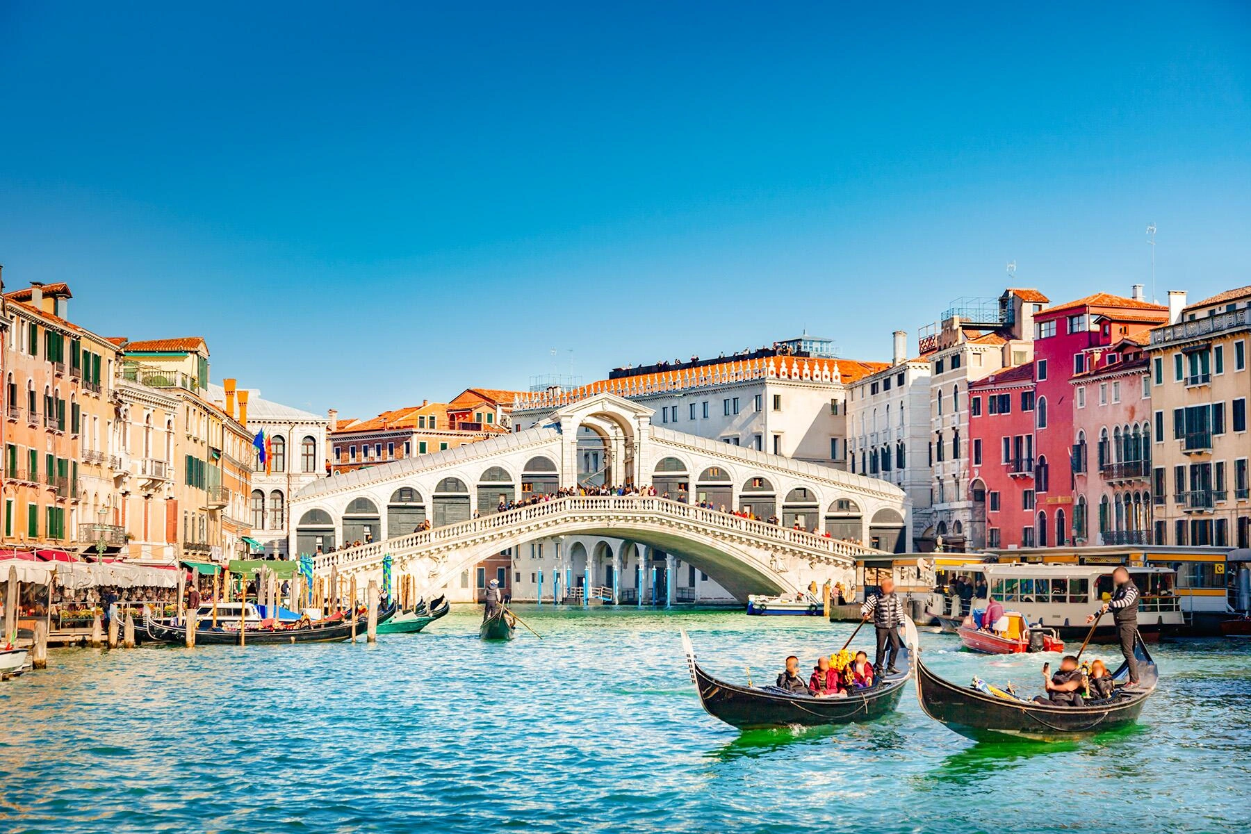 Venice Grand Canal, historic palaces and lagoon cityscape in Italy