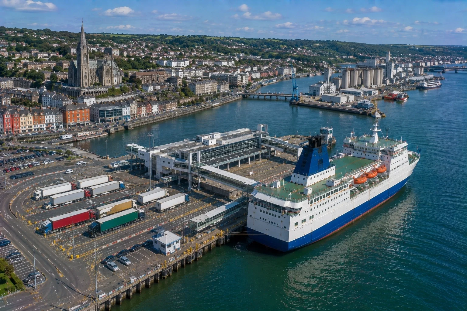 Ringaskiddy passenger ferry terminal in Cork Harbour
