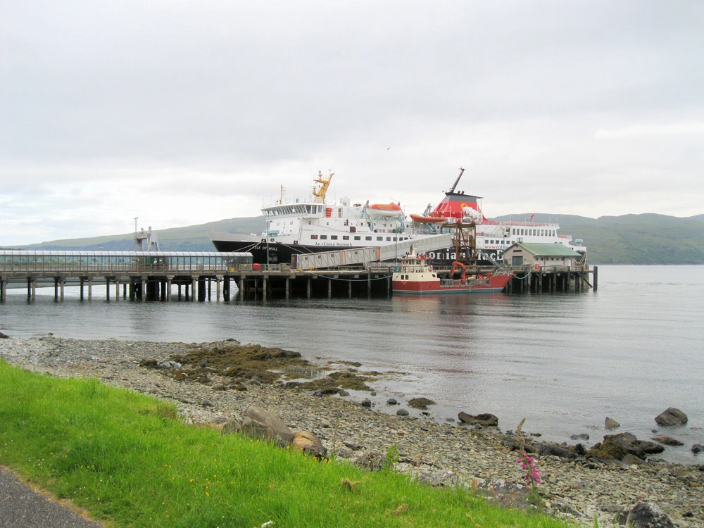Craignure ferry harbour on the Isle of Mull