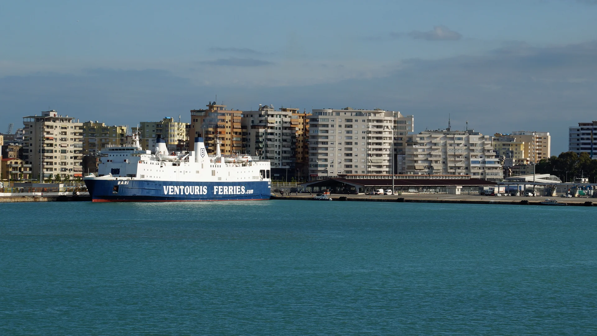 Durrës ferry port and passenger terminal in Albania