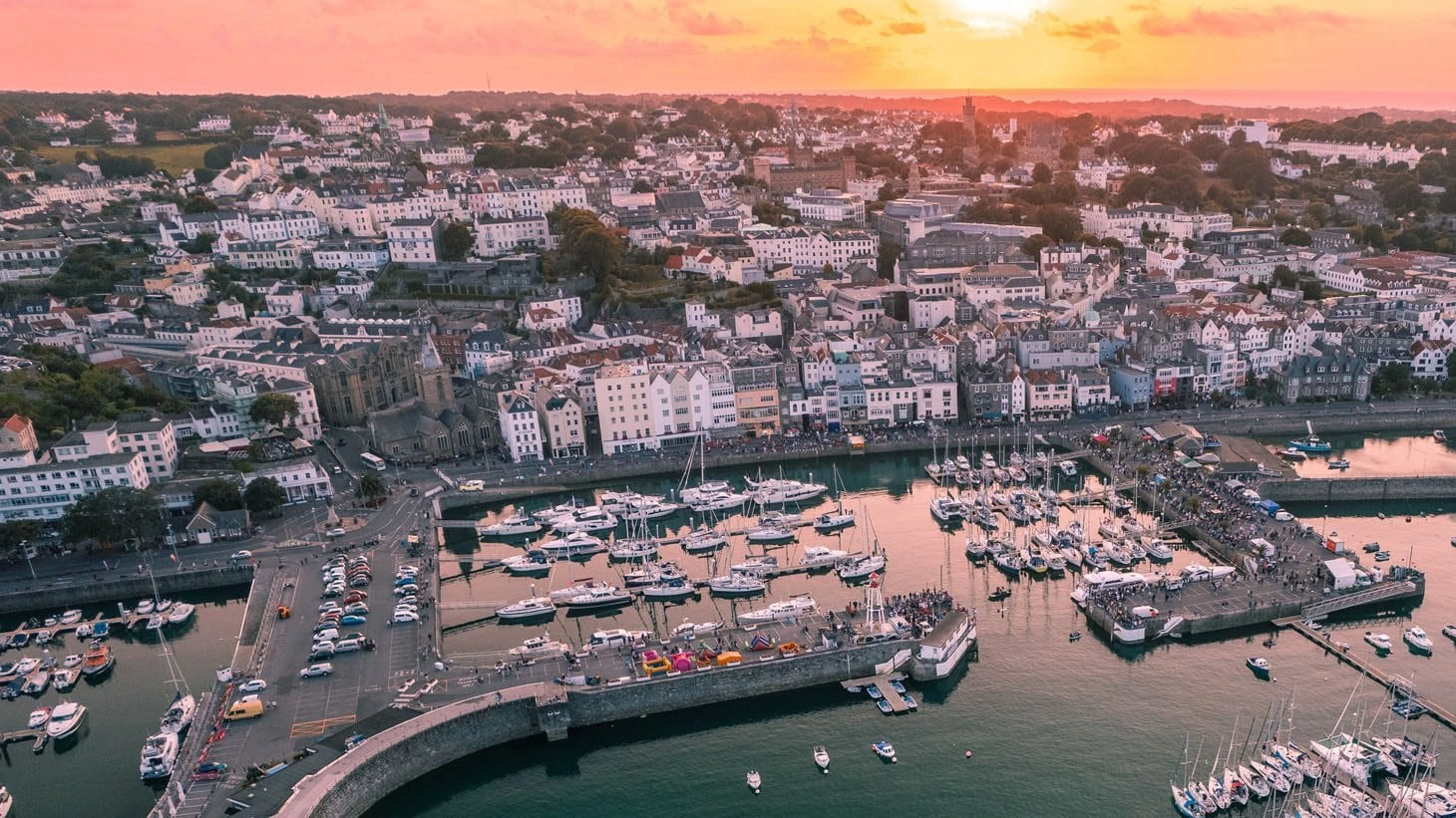 St Peter Port harbour in Guernsey