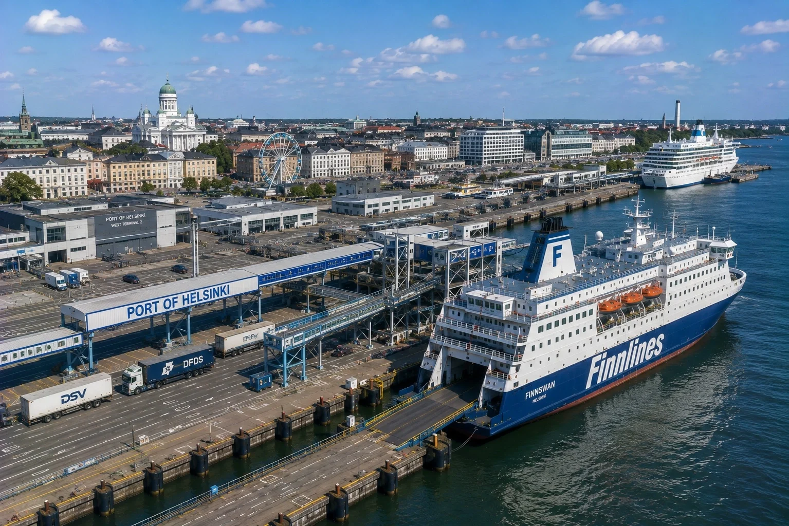 Passenger ferry terminal in Helsinki, Finland