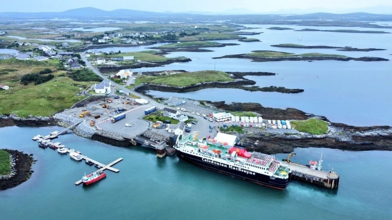 Lochmaddy ferry harbour in North Uist