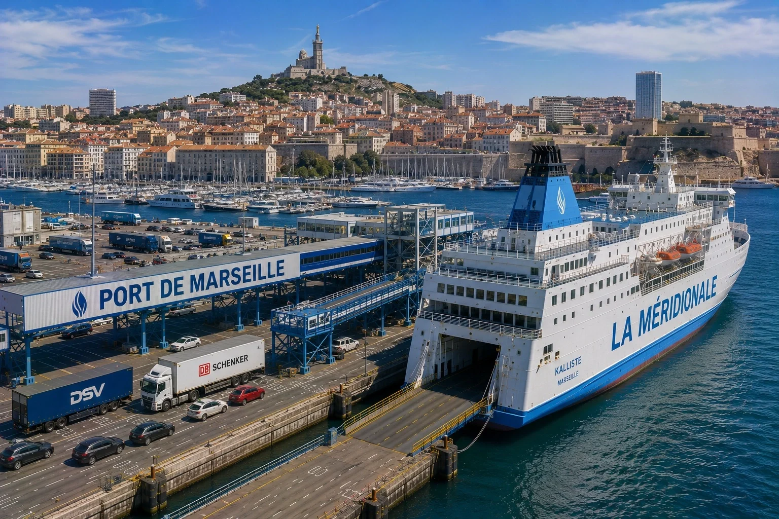 Marseille ferry port
