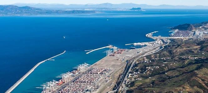 Nador ferry harbour in northern Morocco