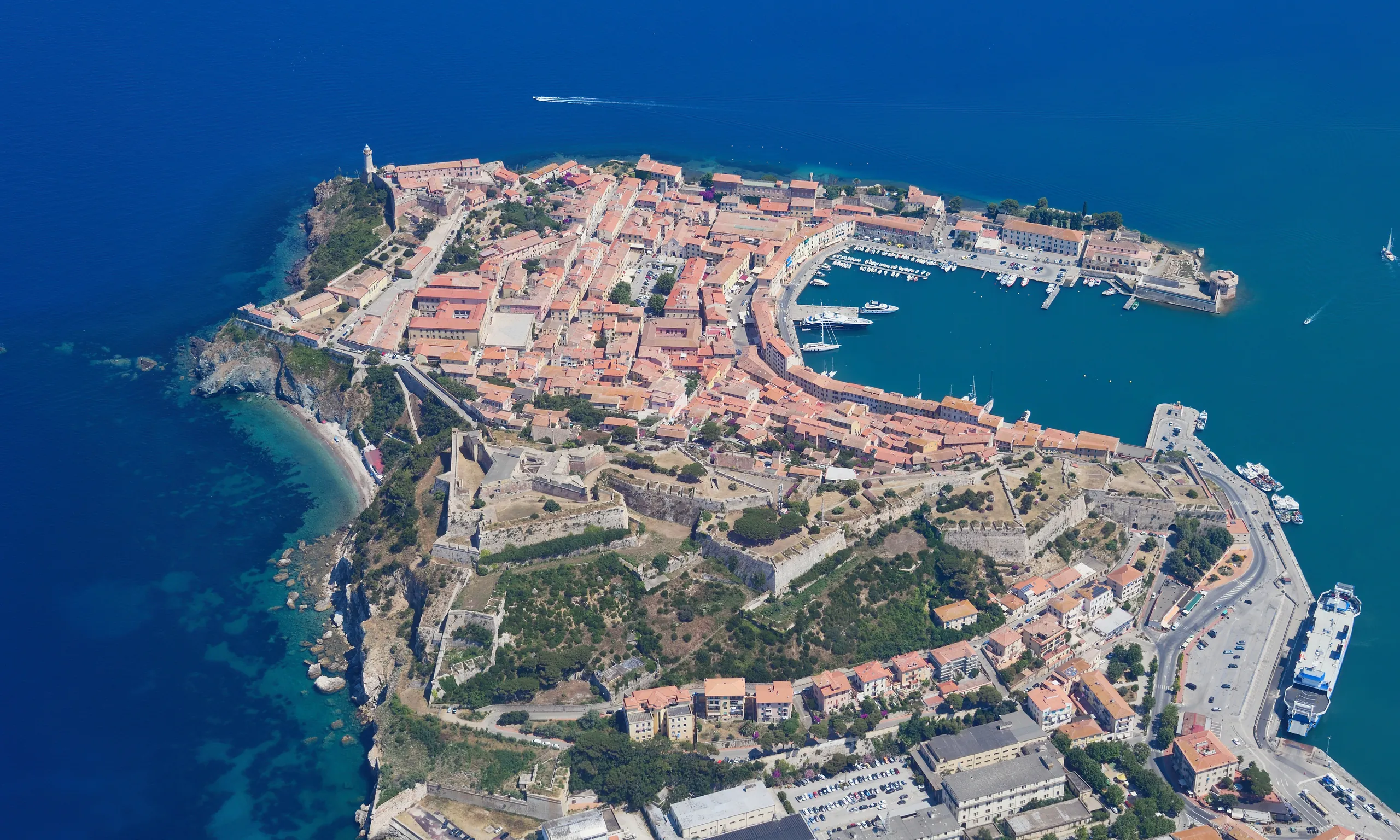 Portoferraio ferry port on Elba