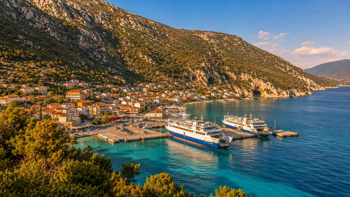 Sami ferry port in Kefalonia