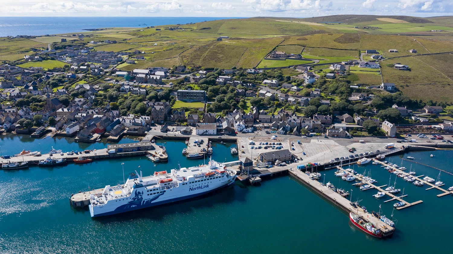 Stromness harbour in Orkney