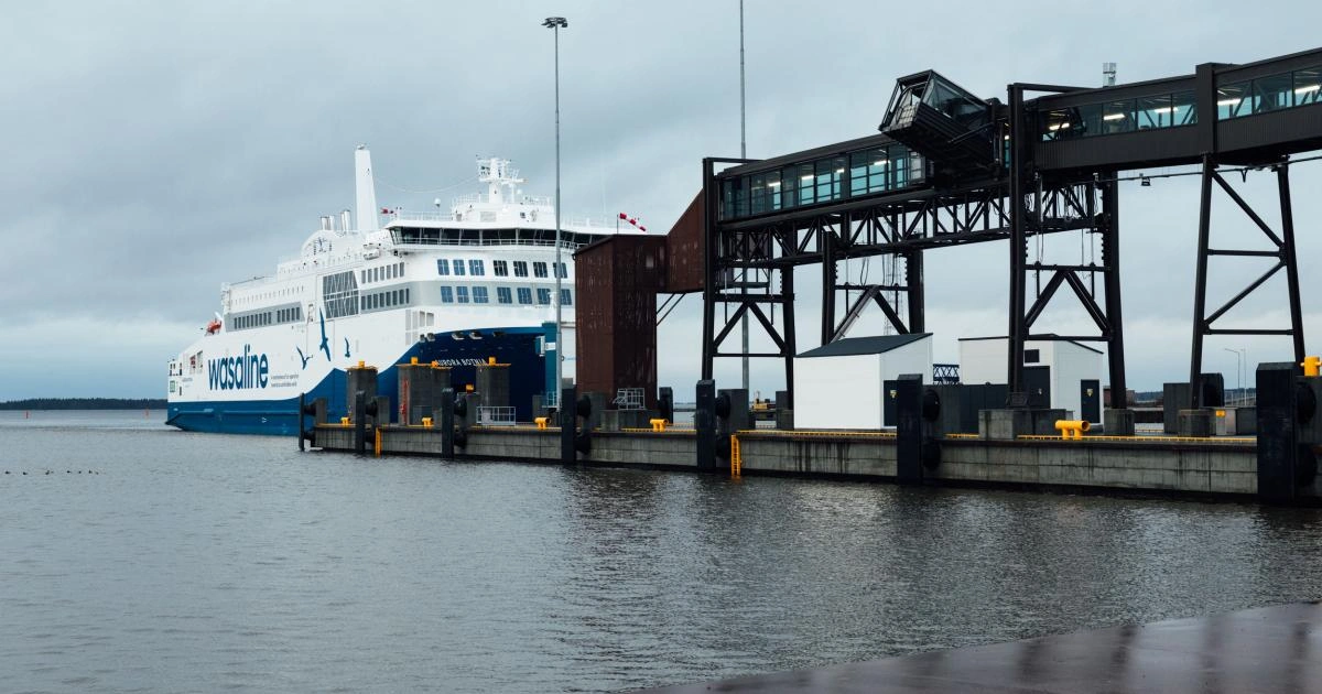 Vaasa ferry port in Finland
