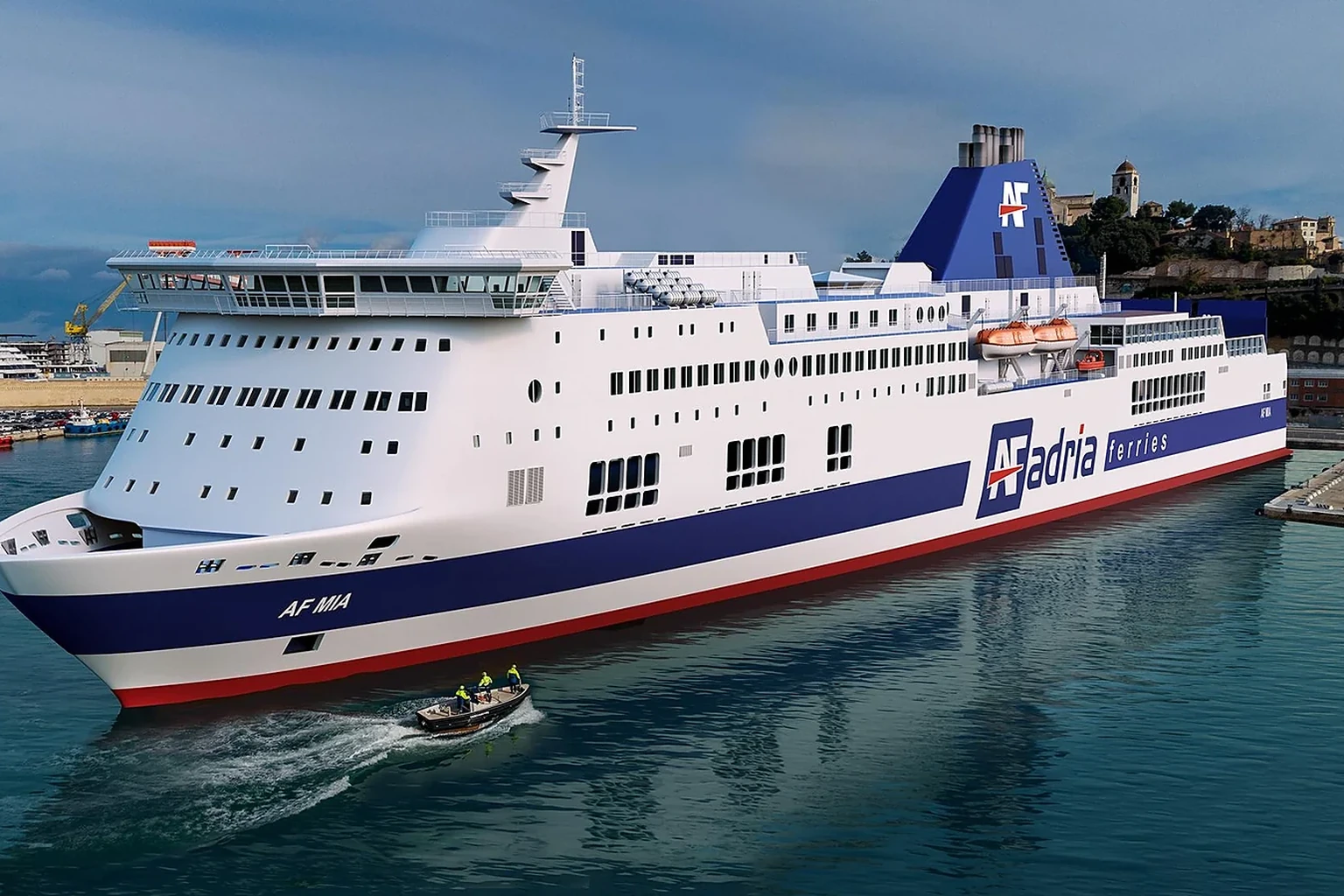 Adria Ferries passenger ferry sailing across the Adriatic