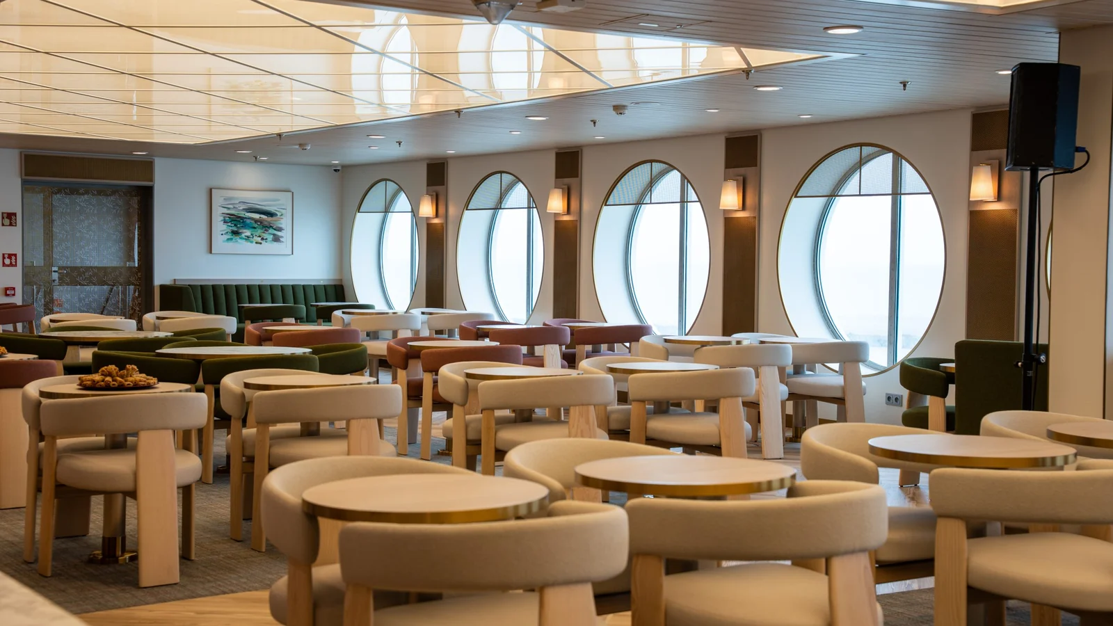 Restaurant aboard a Brittany Ferries ship