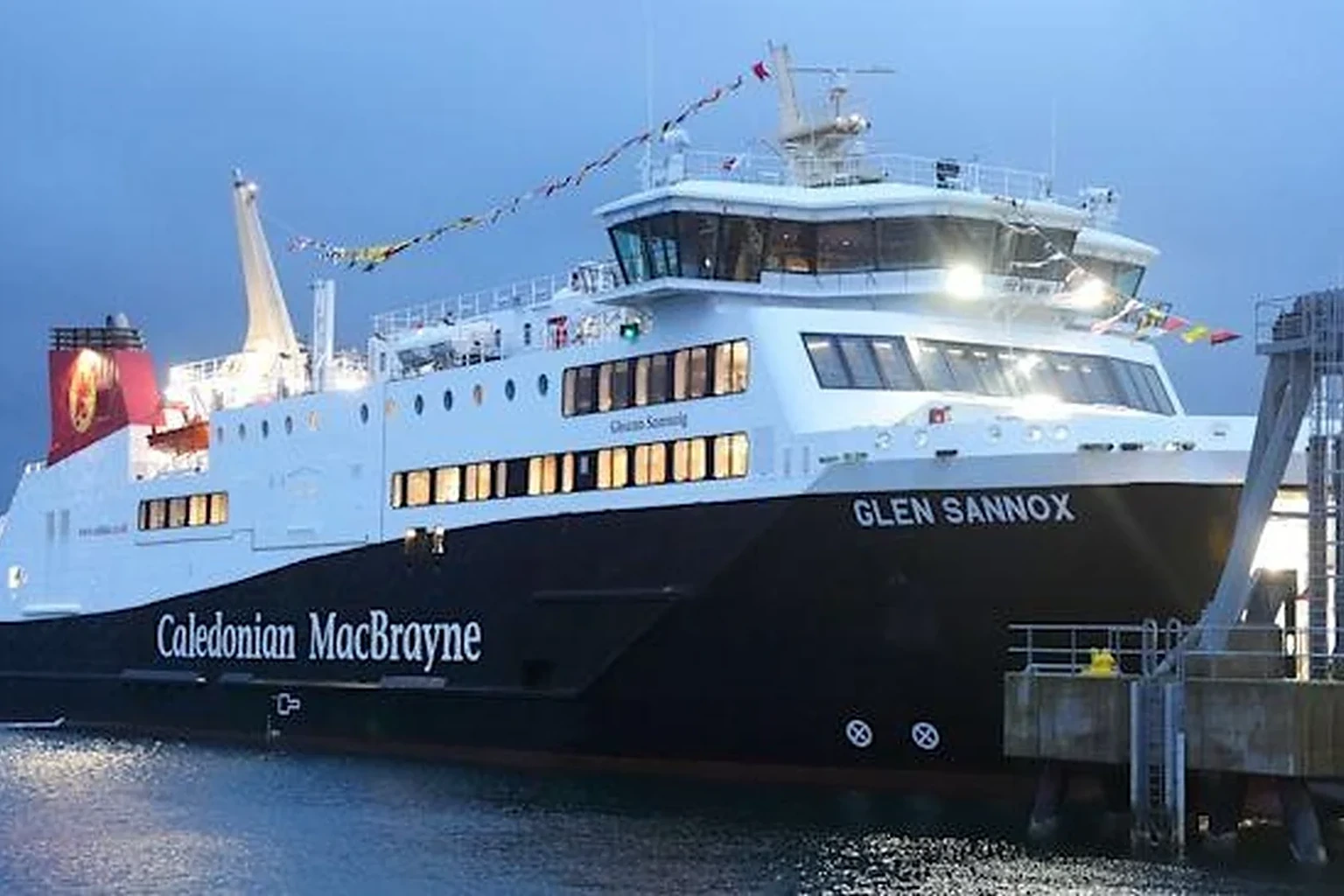 CalMac ferry sailing among the Scottish islands