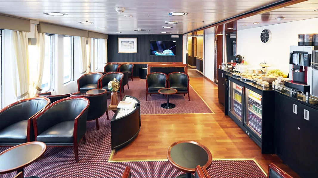 Commodore Lounge aboard a DFDS ferry