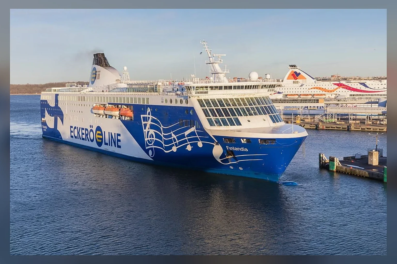 Eckerö Line passenger ferry crossing the Gulf of Finland