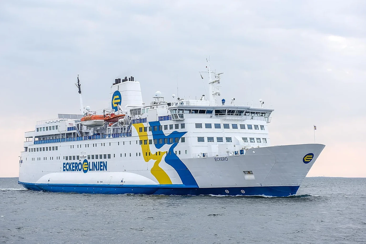 Eckerö Linjen passenger and vehicle ferry on the Åland Sea