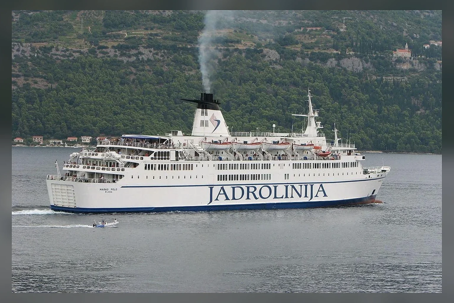 Jadrolinija ferry Dalmacija sailing in the Adriatic