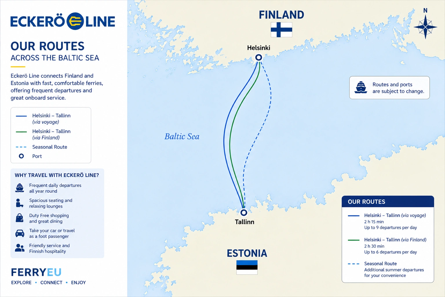 Eckerö Line route map