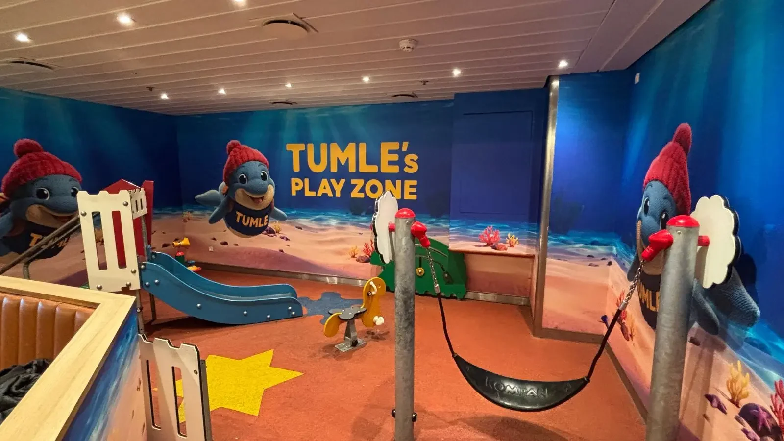 Children's play area aboard a Scandlines ferry