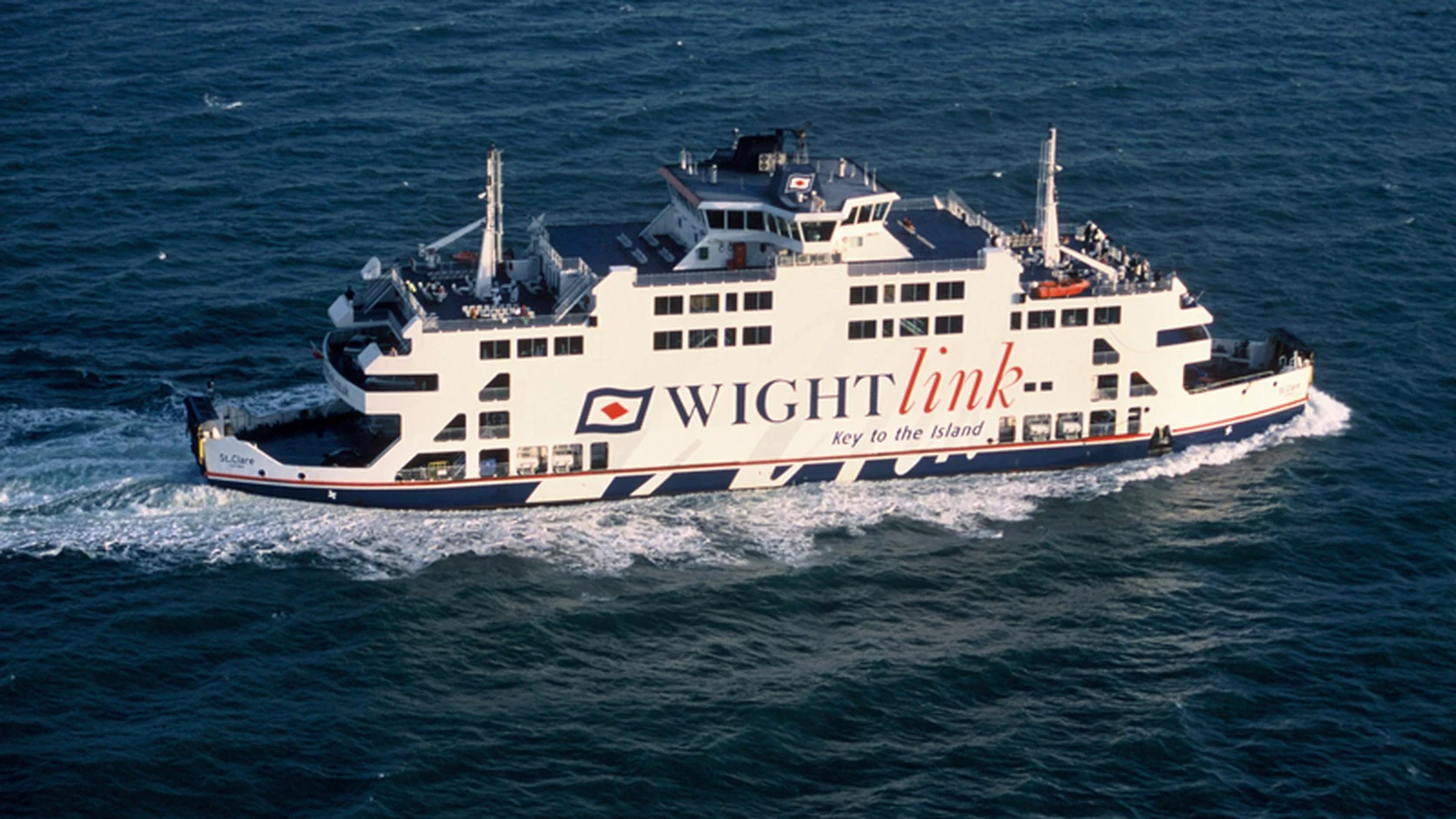 Wightlink St Clare car ferry on the Solent