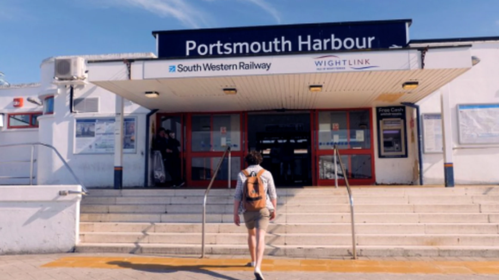 Portsmouth Harbour Wightlink FastCat terminal