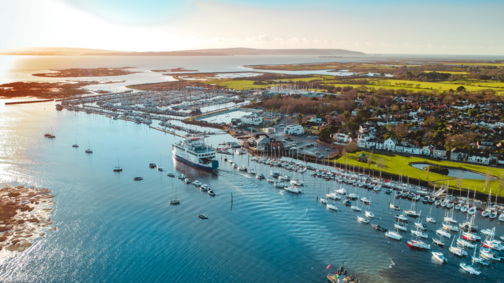 Wightlink Wight Class ferry leaving Lymington