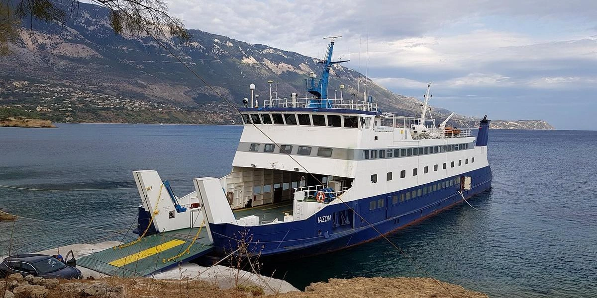 Passenger and vehicle ferry for the Pesada, Kefalonia to Agios Nikolaos, Zakynthos route