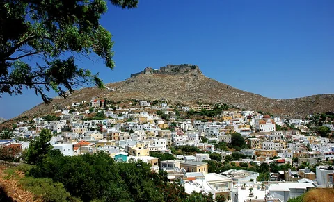 View of Agia Marina Leros, Greece