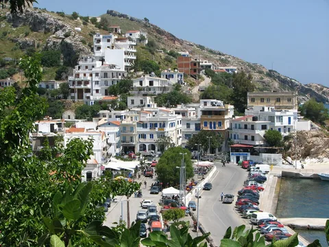 View of Agios Kirikos, Greece