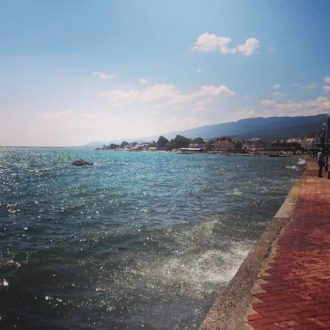 View of Akcay, Turkey