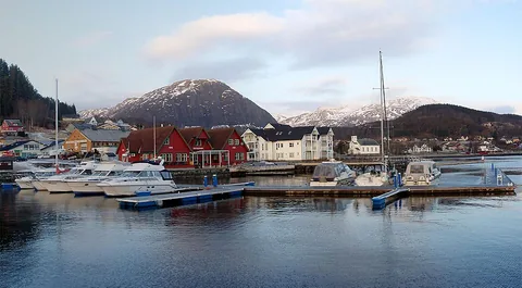 View of Askvoll, Norway