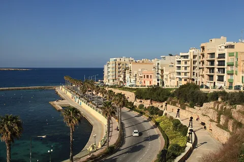 View of Bugibba, Malta