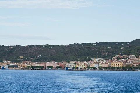 View of Carloforte, Italy