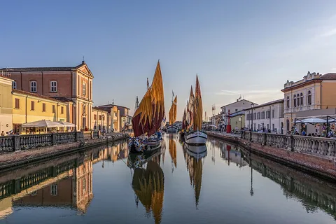View of Cesenatico, Italy