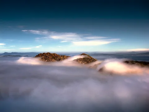 View of Cies Islands, Spain