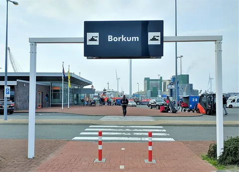 View of Eemshaven, Netherlands