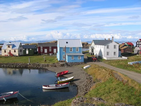 View of Flatey, Iceland