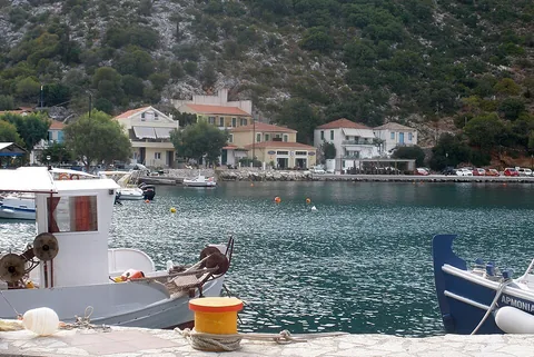 View of Frikes, Greece