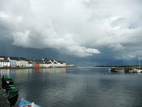 View of Galway City Docks, Ireland