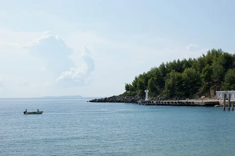View of Himare, Albania
