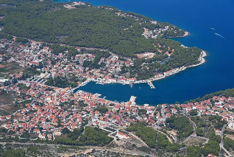 View of Jelsa, Croatia