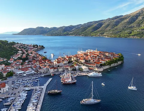 View of Korcula, Croatia
