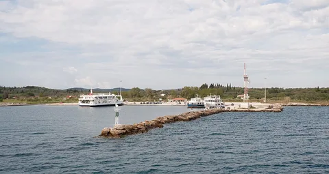 View of Lefkimmi, Greece