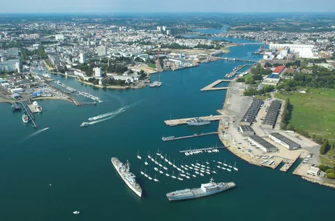 View of Lorient, France