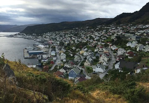 View of Måløy, Norway