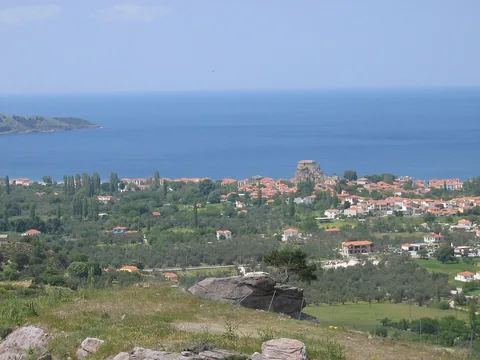 View of Petra (Lesvos), Greece