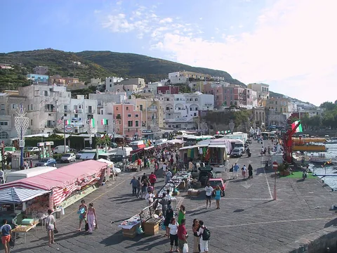 View of Ponza, Italy
