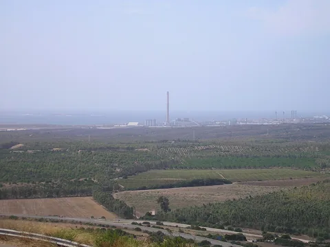 View of Portovesme, Italy